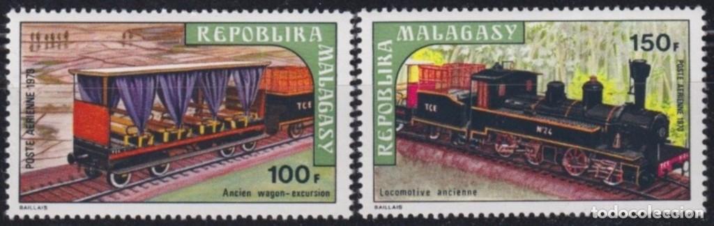 Francobolli: F-EX63409 MADAGASCAR MNH 1973 RAILROAD TRAIN RAILWAYS LOCOMOTIVE FERROCARRIL.