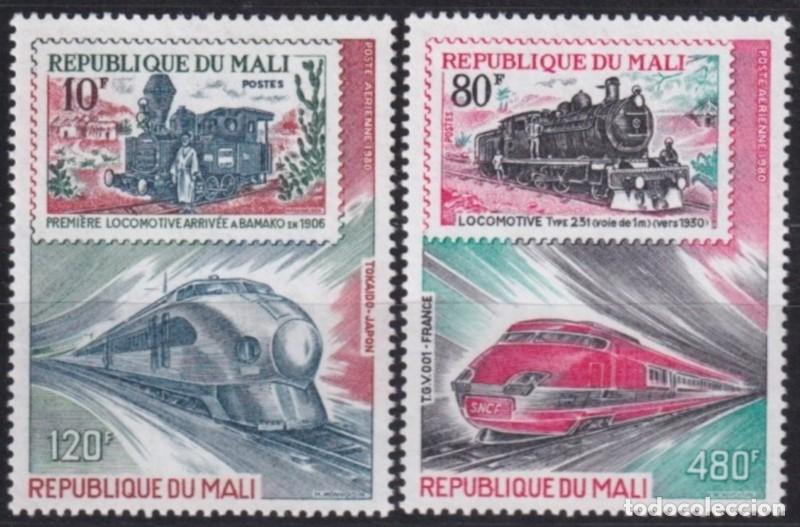 Timbres: F-EX63430 MALI MNH 1981 RAILROAD TRAIN RAILWAYS LOCOMOTIVE FERROCARRIL