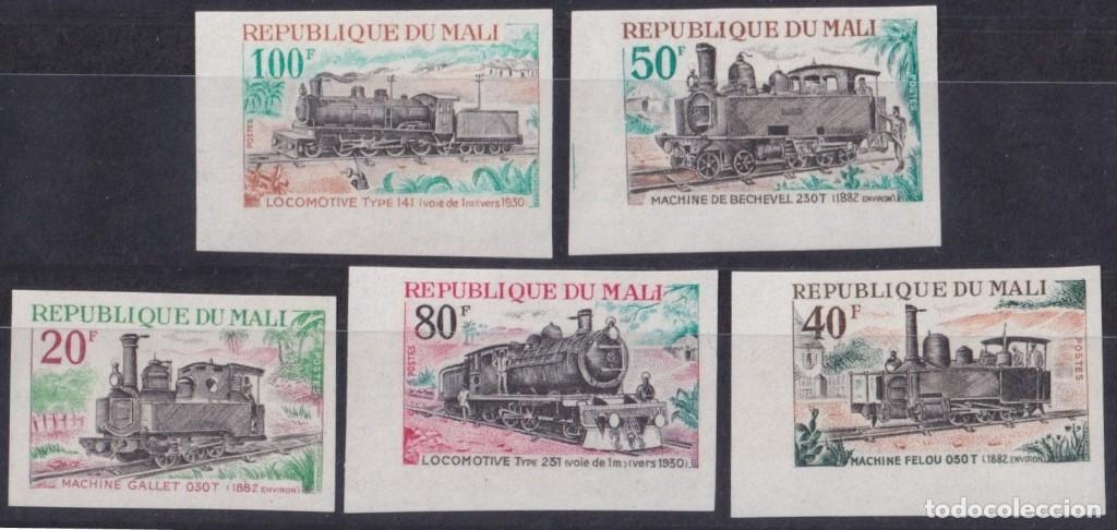 Timbres: F-EX63967 MALI MNH 1972 IMPERF RAILROAD TRAIN RAILWAYS LOCOMOTIVE FERROCARRIL