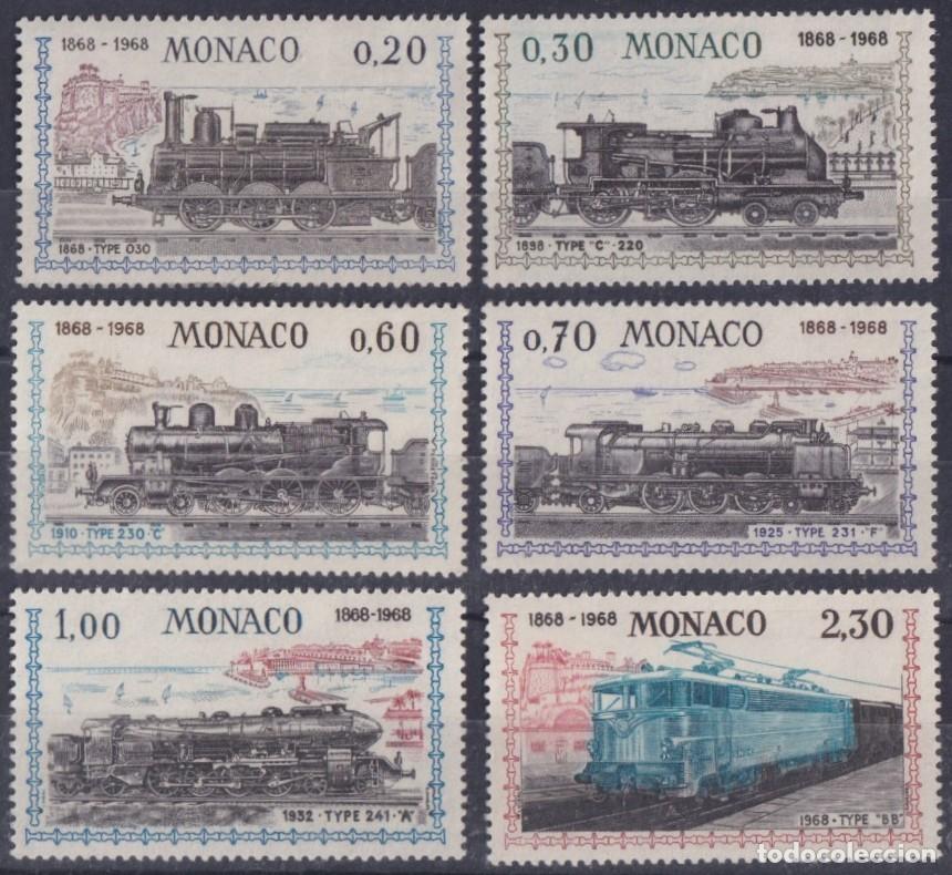 Selos: F-EX63423 MONACO MNH 1968 RAILROAD TRAIN RAILWAYS LOCOMOTIVE FERROCARRIL