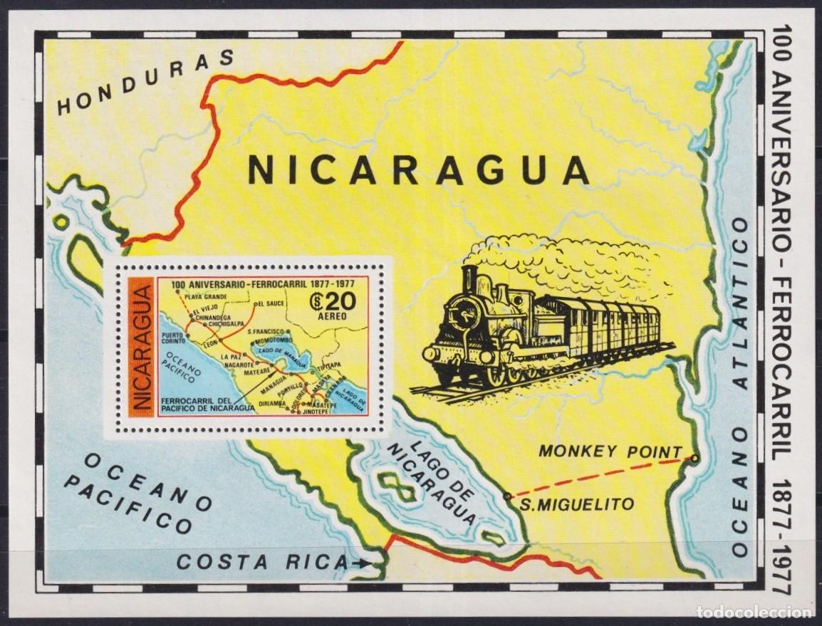Timbres: F-EX63605 NICARAGUA MNH 1978 RAILROAD TRAIN RAILWAYS LOCOMOTIVE FERROCARRIL