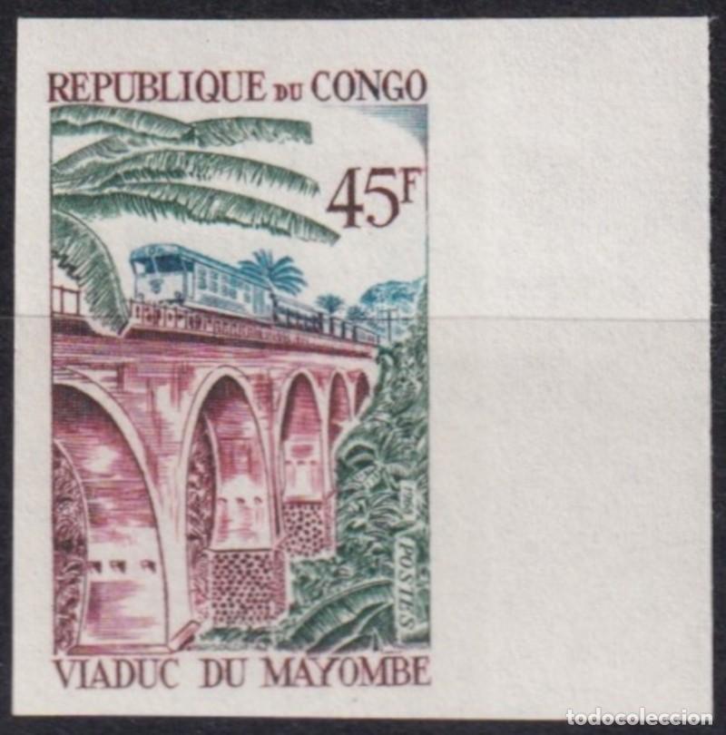 Timbres: F-EX63591 CONGO MNH 1968 IMPERF VIADUCT MAYOMBE BRIDGE RAILROAD TRAIN FERROCARRIL LOCOMOTIVES.