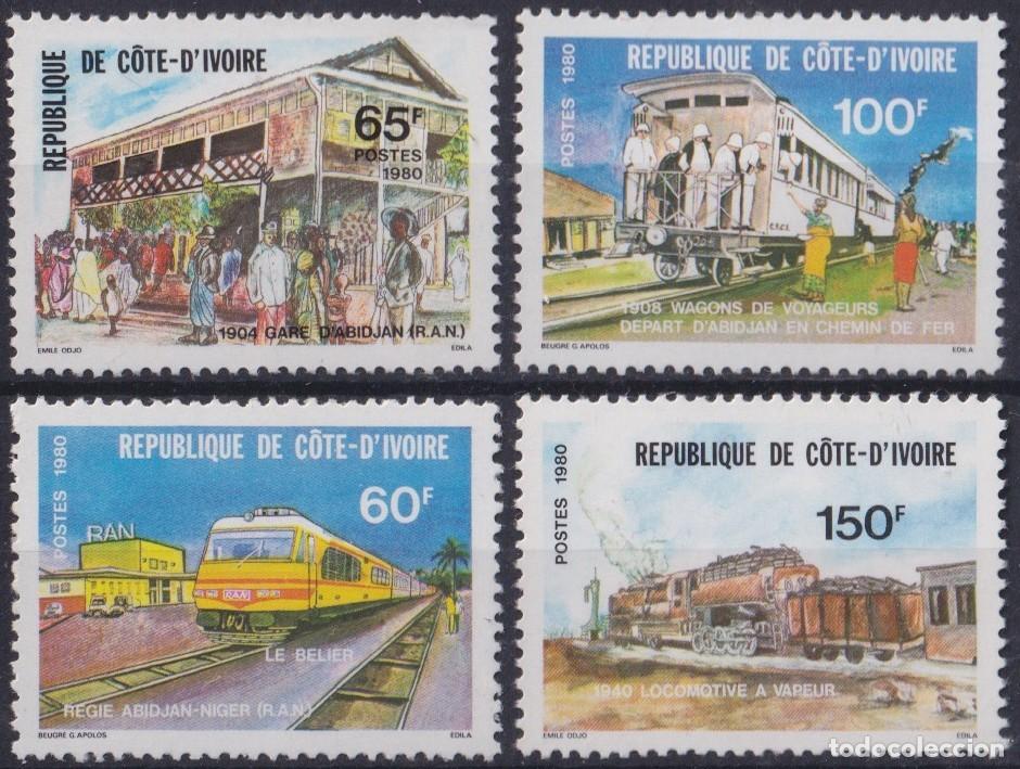 Timbres: F-EX63325 YVORY COAST MNH 1980 RAILROAD RAILWAYS FERROCARRIL TRAIN LOCOMOTIVE.