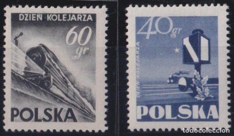 Selos: F-EX63981 POLAND MLH 1954 RAILROAD TRAIN RAILWAYS LOCOMOTIVE FERROCARRIL.