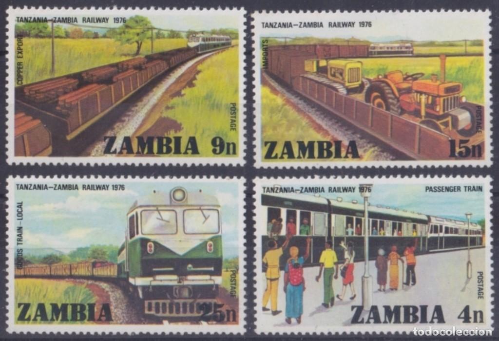 Timbres: F-EX64061 ZAMBIA MNH 1976 RAILROAD LOCOMOTIVE RAILROAD TRAIN FERROCARRIL.