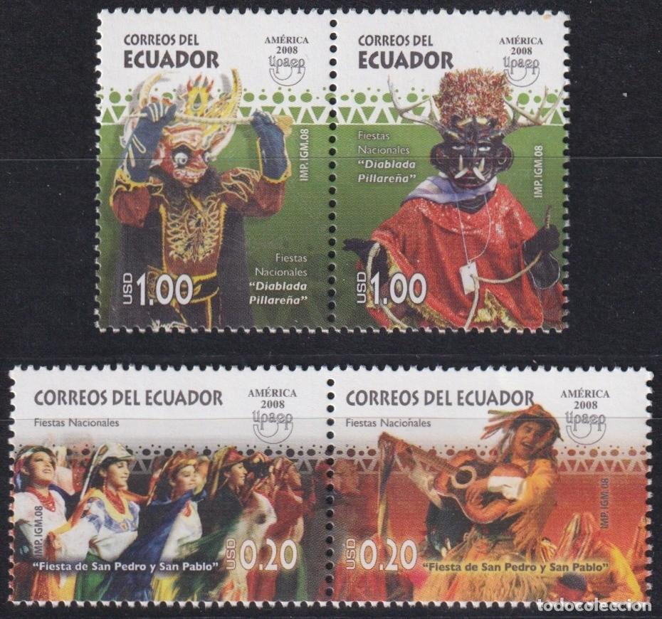 Timbres: F-EX66482 ECUADOR MNH 2008 NATIONAL HOLIDAYS FIESTAS NACIONALES DANCE.