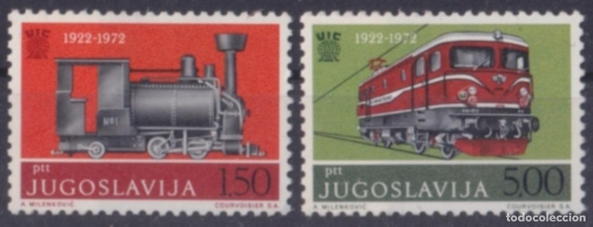 Timbres: F-EX64058 YUGOSLAVIA MNH 1972 INTERN RAILROAD UNION CHEMIS DE FER LOCOMOTIVE.