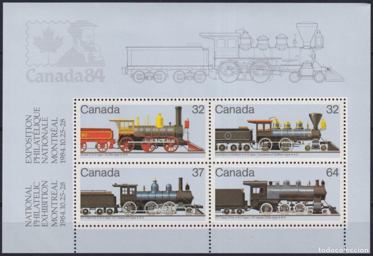 Selos: F-EX62851 CANADA MNH 1984 CHEMIS DE FER RAILWAY TRAIN LOCOMOTIVE FERROCARRIL.