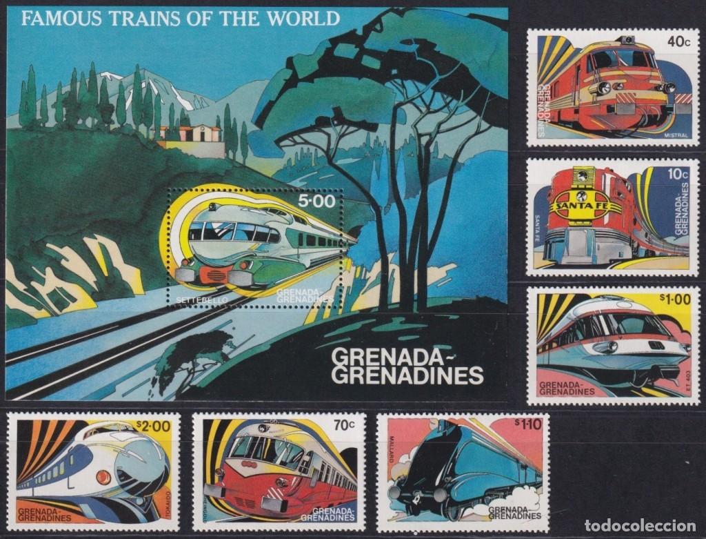 Francobolli: F-EX62864 GRENADA & GRENADINES MNH 1982 CHEMIS DE FER RAILWAY TRAIN LOCOMOTIVE FERROCARRIL.