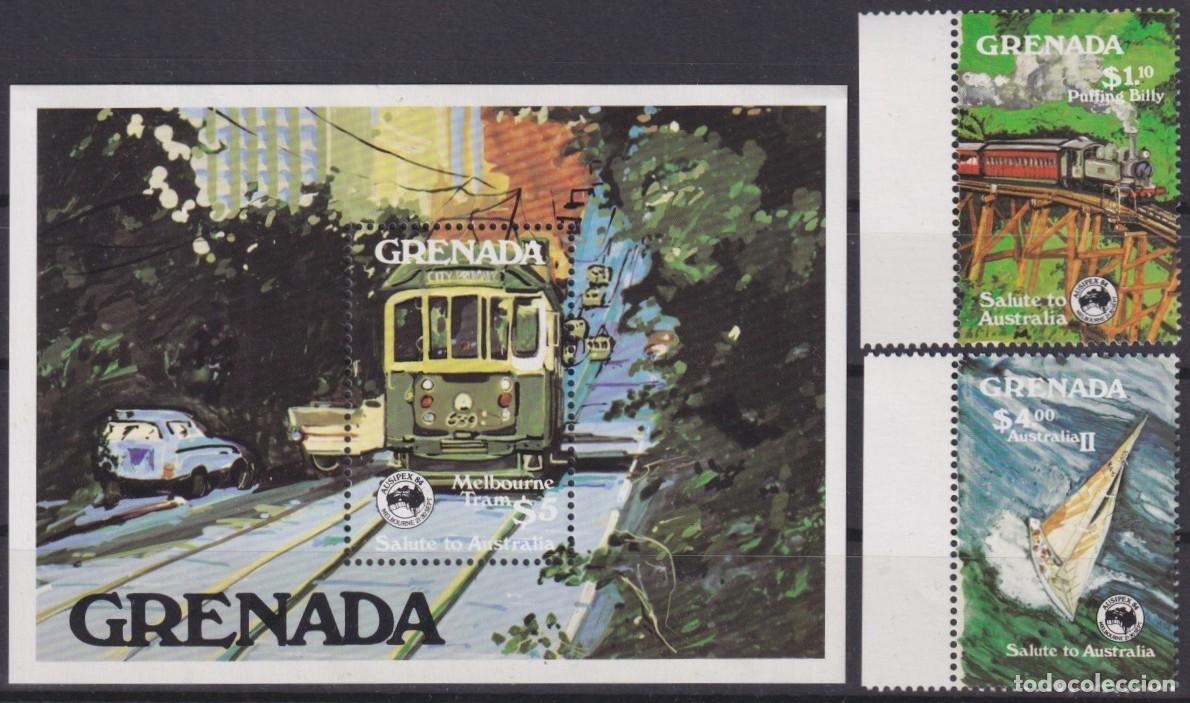 Francobolli: F-EX63359 GRENADA MNH 1984 CHEMIS DE FER RAILWAY TRAIN LOCOMOTIVE FERROCARRIL.