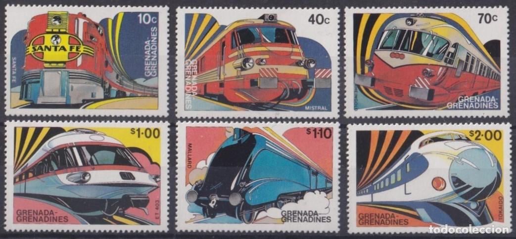 Sellos: F-EX63360 GRENADA & GRENADINES MNH 1982 CHEMIS DE FER RAILWAY TRAIN LOCOMOTIVE FERROCARRIL.