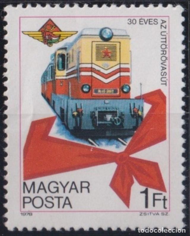 Sellos: F-EX63524 HUNGARY MNH 1978 30&ordm; ANNIV PIONEER RAILROAD TRAIN RAILWAYS LOCOMOTIVE FERROCARRIL.