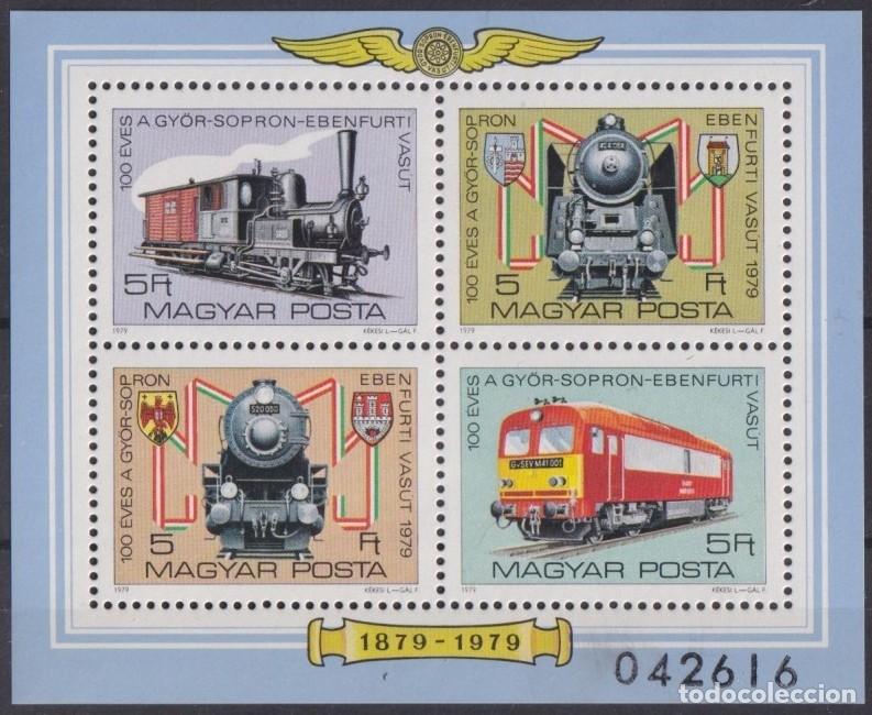 Timbres: F-EX63259 HUNGARY MNH 1979 RAILROAD TRAIN RAILWAYS LOCOMOTIVE FERROCARRIL.