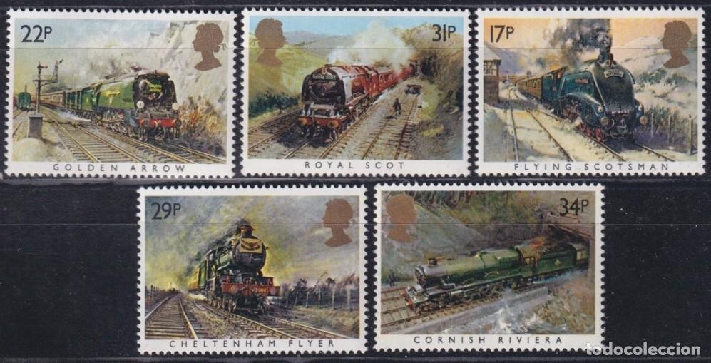 Timbres: F-EX63264 ENGLAND UK MNH 1985 RAILROAD TRAIN RAILWAYS LOCOMOTIVE FERROCARRIL.