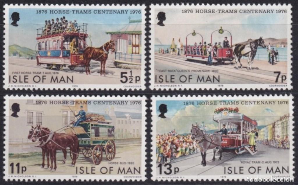 Timbres: F-EX63277 ENGLAND MAN IS UK MNH 1976 RAILROAD TRAIN RAILWAYS LOCOMOTIVE FERROCARRIL.