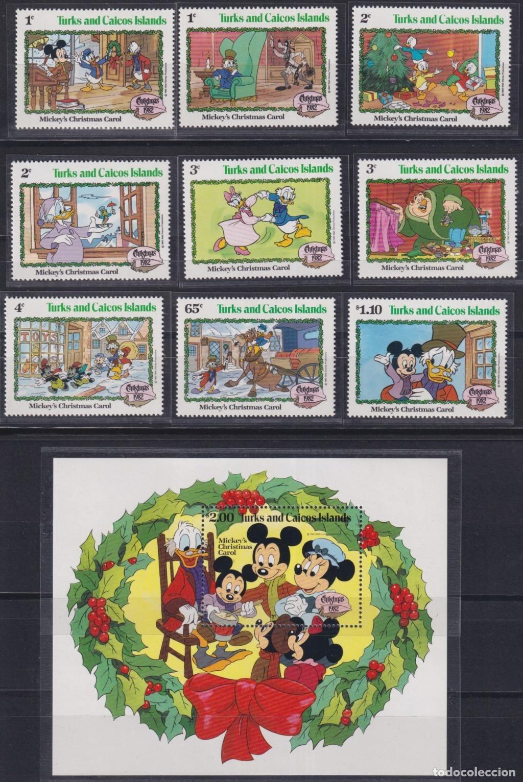 Timbres: F-EX62835 TURKS & CAICOS MNH 1982 CHRISTMAS WALT DISNEY MICKEY MOUSE DONALD DUCK PLUTO GOOFY.