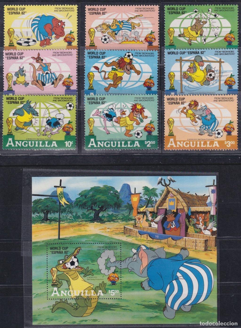 Francobolli: F-EX62779 ANGUILLA MNH 1982 SOCCER CUP FOOTBALL WALT DISNEY.
