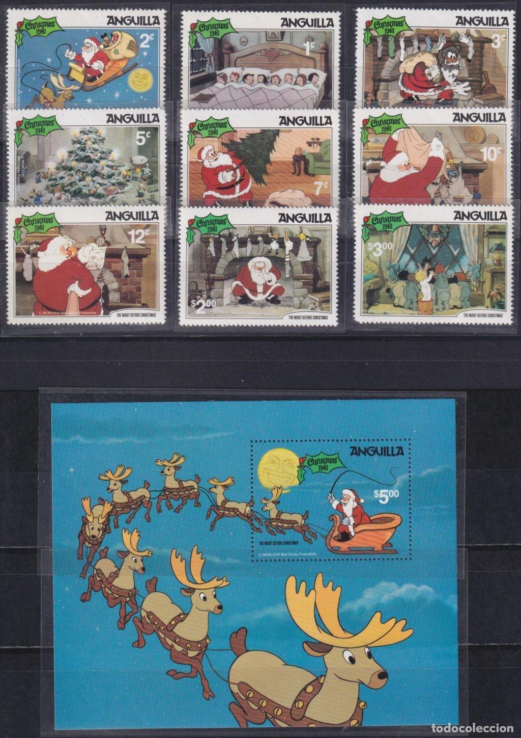 Timbres: F-EX62778 ANGUILLA MNH 1981 CHRISTMAS WALT DISNEY SANTA CLAUS.
