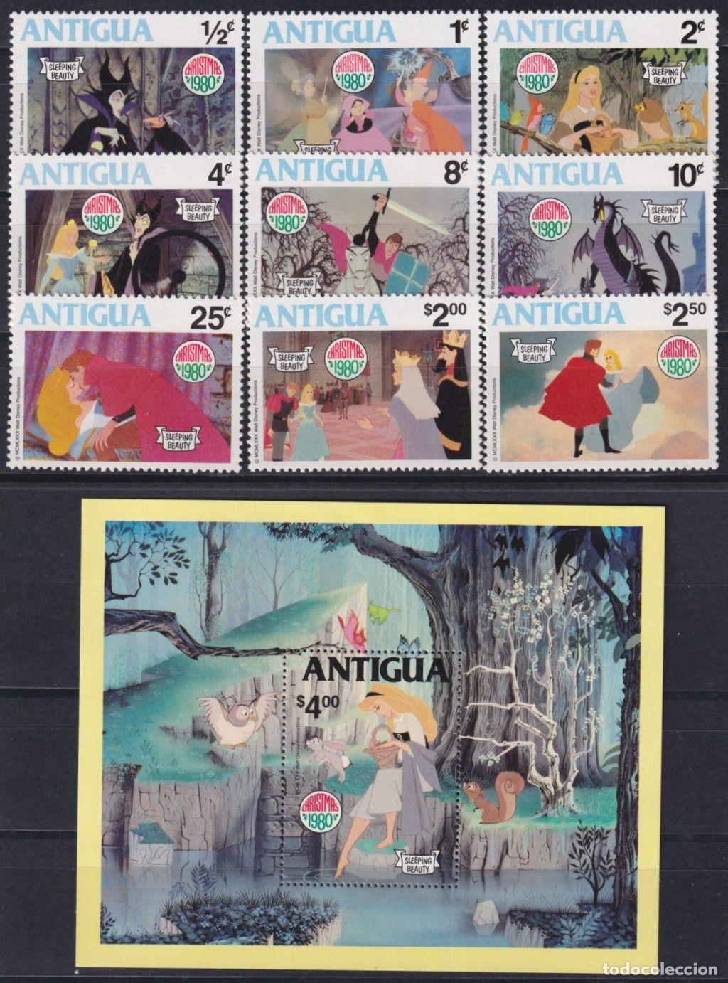 Briefmarken: F-EX62785 ANTIGUA MNH 1980 WALT DISNEY SLEEPING BEAUTY.