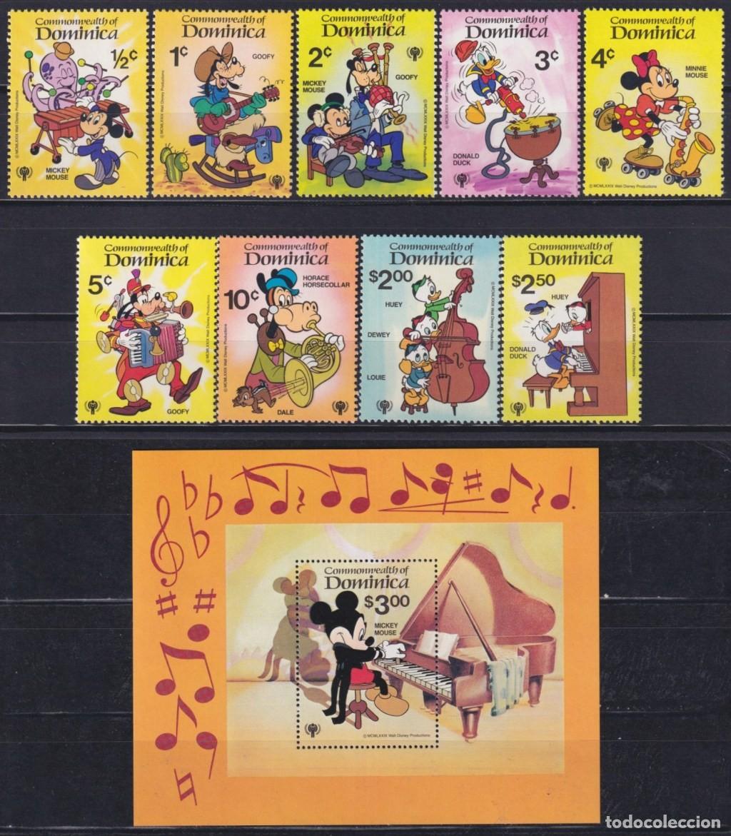 Briefmarken: F-EX62791 DOMINICA MNH 1984 UNICEF WALT DISNEY DONALD DUCK MICKEY MOUSE MINNIE.