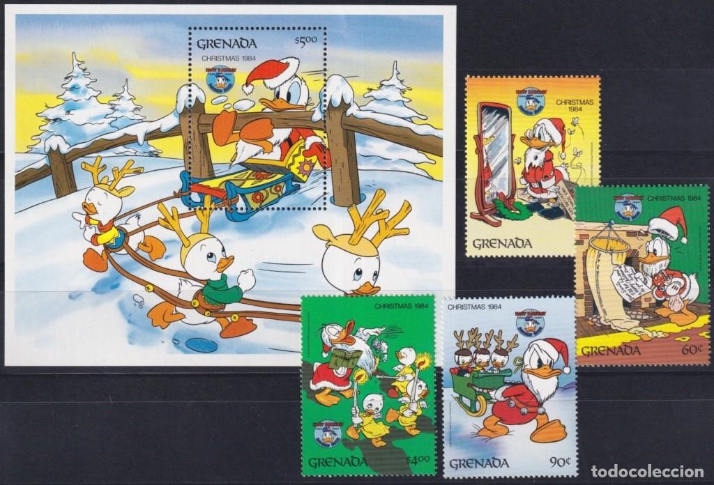 Briefmarken: F-EX62804 GRENADA MNH 1984 CHRISTMAS WALT DISNEY DONALD DUCK MICKEY MOUSE.