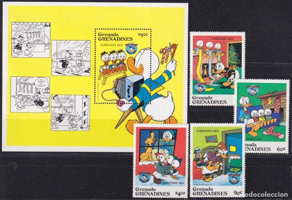Briefmarken: F-EX62810 GRENADA & GRENADINES MNH 1984 CHRISTMAS WALT DISNEY MICKEY MOUSE DONALD DUCK.