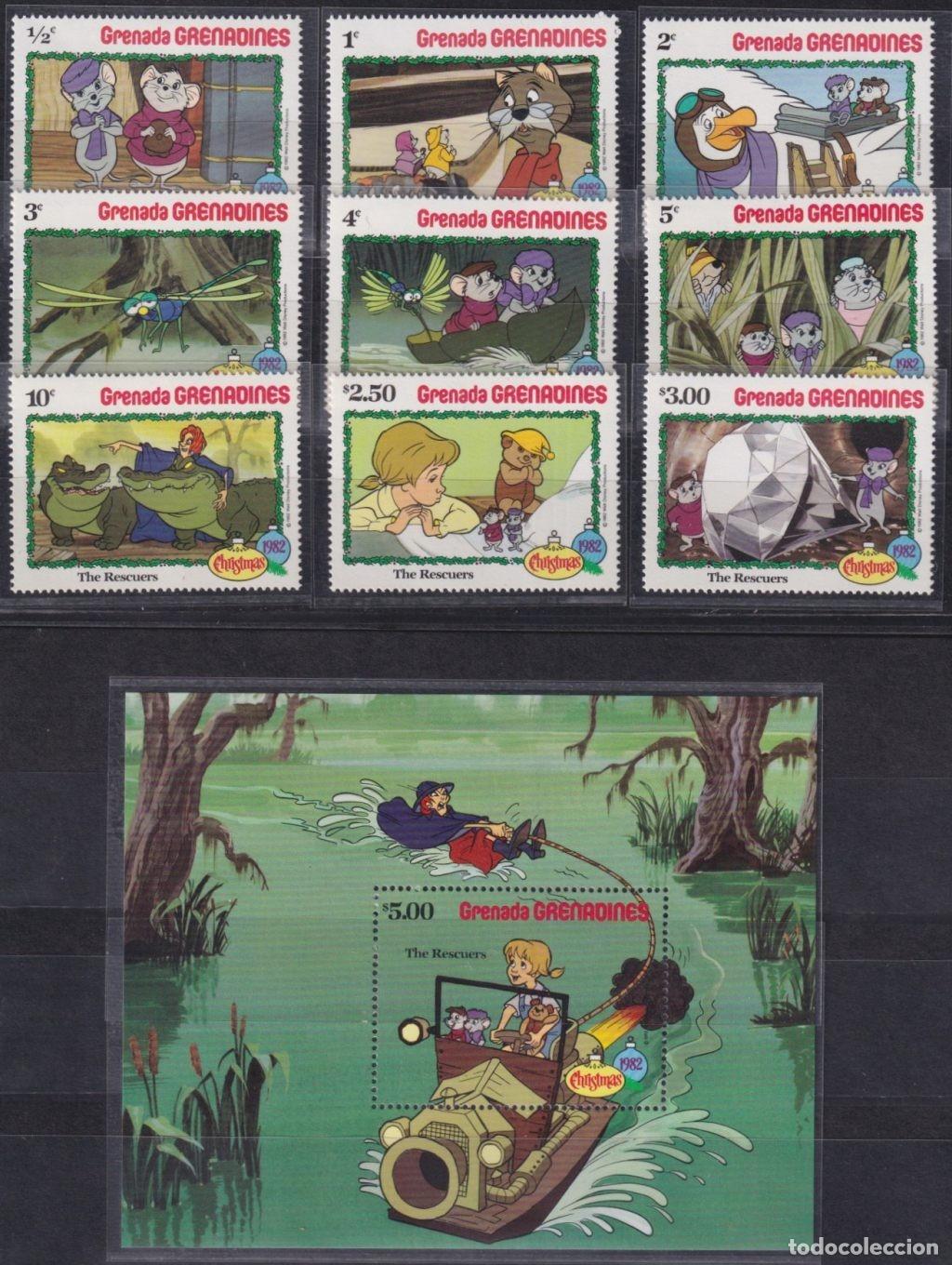 Selos: F-EX62812 GRENADA & GRENADINES MNH 1982 CHRISTMAS WALT DISNEY THE RESCUERS.