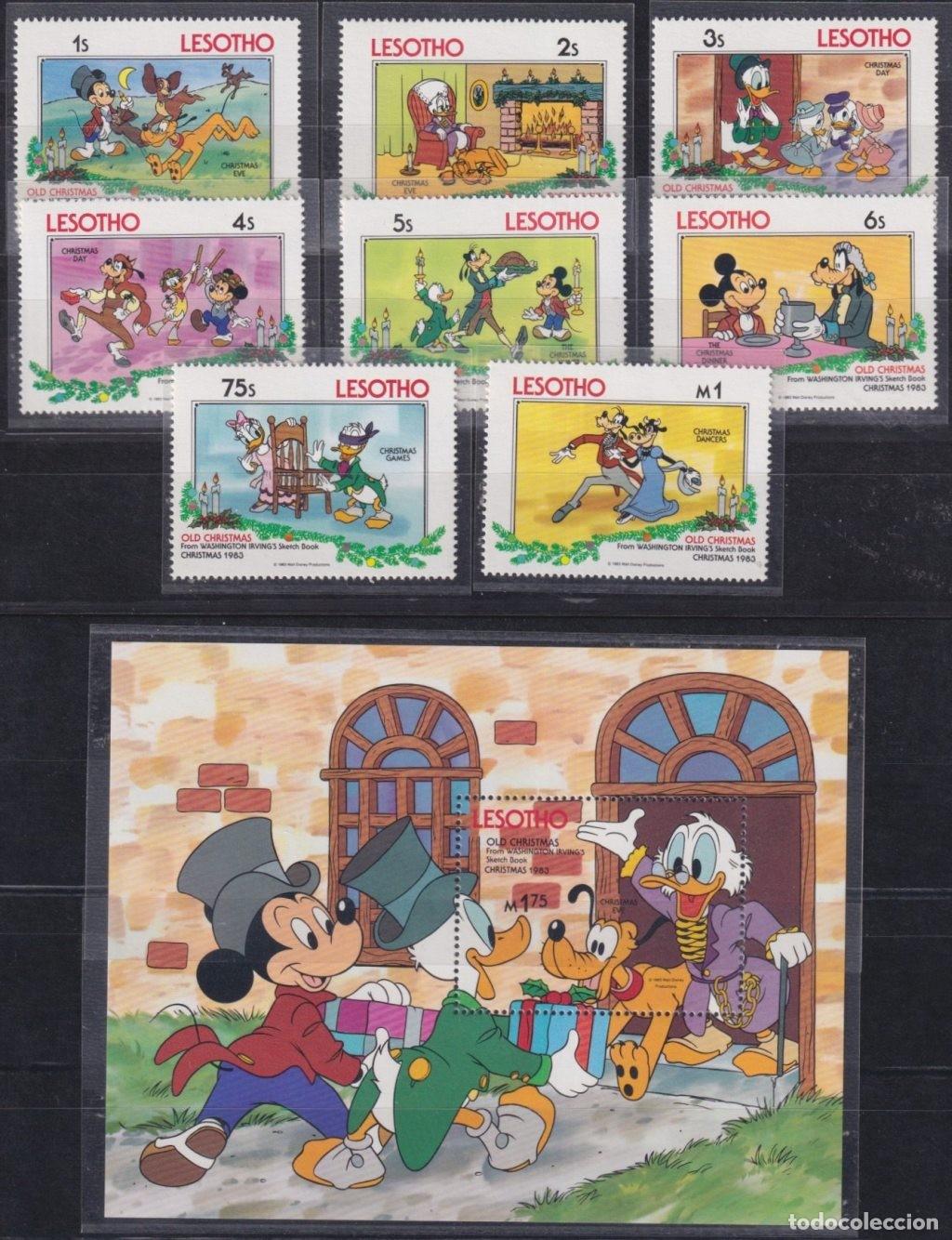 Selos: F-EX62817 LESOTHO MNH 1983 OLD CHRISTMAS WALT DISNEY MICKEY MOUSE DONALD DUCK.