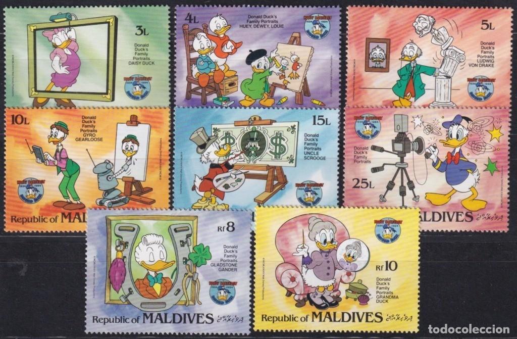 Sellos: F-EX62824 MALDIVES MNH 1979 WALT DISNEY 50th ANNIV DONALD DUCK.