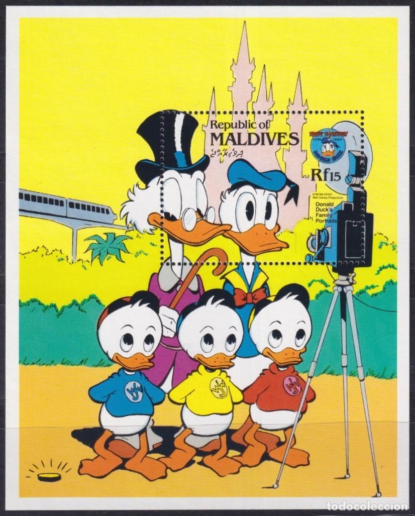Stamps: F-EX62822 MALDIVES MNH 1979 WALT DISNEY 50th ANNIV DONALD DUCK.