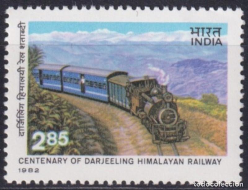 Stamps: F-EX63382 INDIA MNH 1982 CENT HIMALAYAN RAILWAYS TRAIN LOCOMOTIVE RAILROAD.