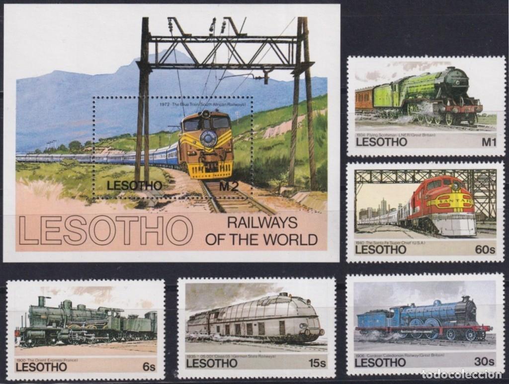 Selos: F-EX63401 LESOTHO MNH 1984 RAILWAYS TRAIN LOCOMOTIVE RAILROAD FERROCARRIL.