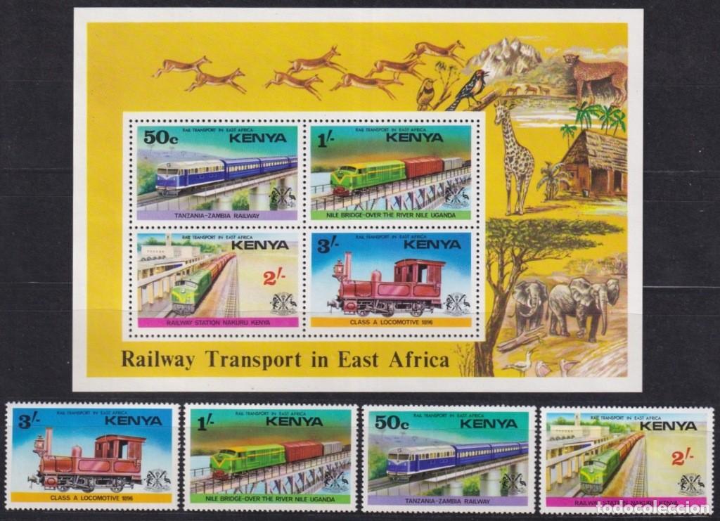 Sellos: F-EX62868 KENYA MNH 1976 RAILWAYS TRAIN LOCOMOTIVE RAILROAD FERROCARRIL