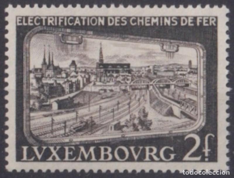 Sellos: F-EX63545 LUXEMBURG MNH 1956 ELECTRIC RAILWAYS TRAIN LOCOMOTIVE RAILROAD FERROCARRIL.