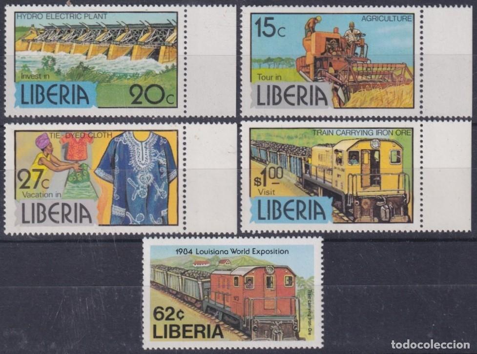 Sellos: F-EX63404 LIBERIA MNH 1980 TOURISM HYDROELECTRIC RAILROAD IRON MINERALS.