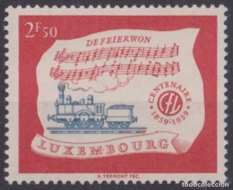 Sellos: F-EX63546 LUXEMBURG MNH 1959 RAILWAYS TRAIN LOCOMOTIVE RAILROAD FERROCARRIL.