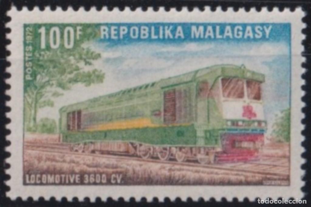 Timbres: F-EX63961 MADAGASCAR MNH 1972 RAILROAD TRAIN RAILWAYS LOCOMOTIVE FERROCARRIL.