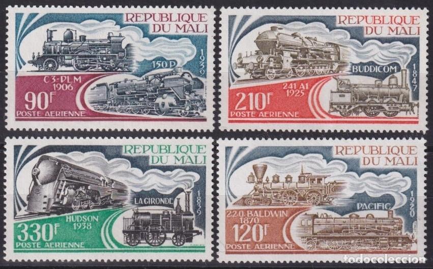 Timbres: F-EX63416 MALI MNH 1974 RAILROAD TRAIN RAILWAYS LOCOMOTIVE FERROCARRIL