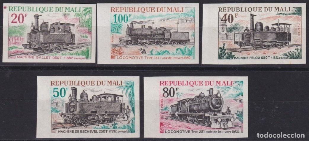 Stamps: F-EX63417 MALI MNH 1972 IMPERF RAILROAD TRAIN RAILWAYS LOCOMOTIVE FERROCARRIL