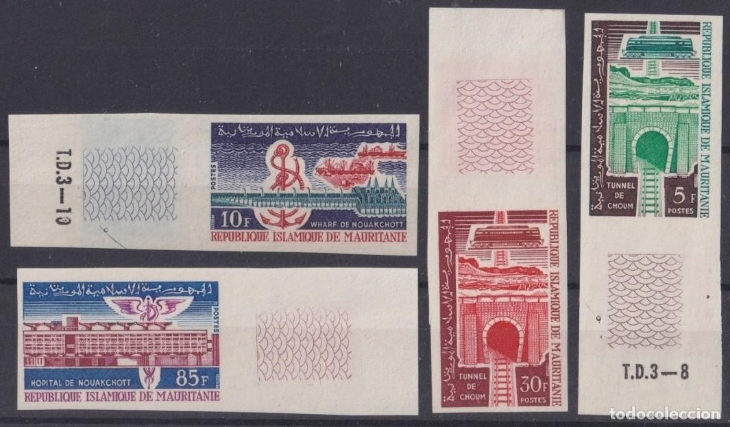 Stamps: F-EX63964 MAURITANIA MNH 1965 IMPERF DEVELOPMENT TUNNEL RAILROAD TRAIN RAILWAYS LOCOMOTIVE FERROCARR