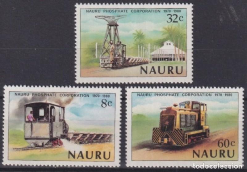 Stamps: F-EX63438 NAURU MNH 1980 PHOSPHATE RAILROAD TRAIN RAILWAYS LOCOMOTIVE FERROCARRIL