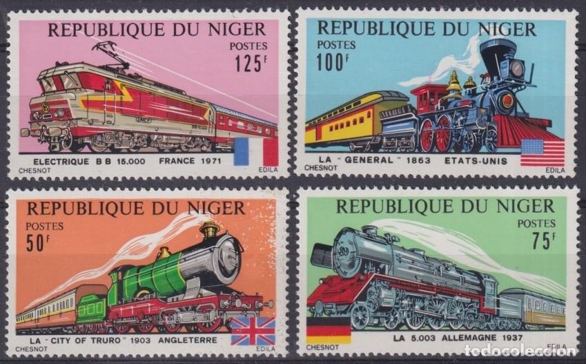 Briefmarken: F-EX63442 NIGER MNH 1975 RAILROAD TRAIN RAILWAYS LOCOMOTIVE FERROCARRIL