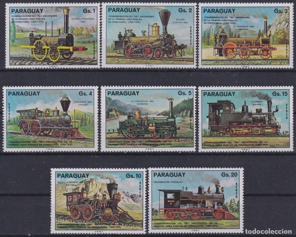 Briefmarken: F-EX63470 PARAGUAY MNH 1976 RAILROAD TRAIN RAILWAYS LOCOMOTIVE FERROCARRIL.
