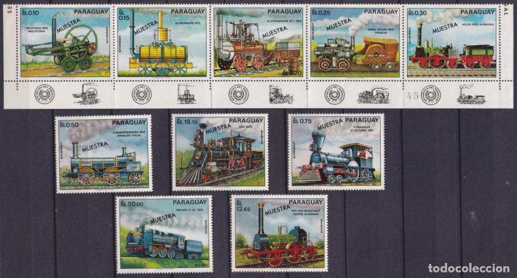 Briefmarken: F-EX63611 PARAGUAY MNH 1972 MUESTRA RAILROAD TRAIN RAILWAYS LOCOMOTIVE FERROCARRIL.