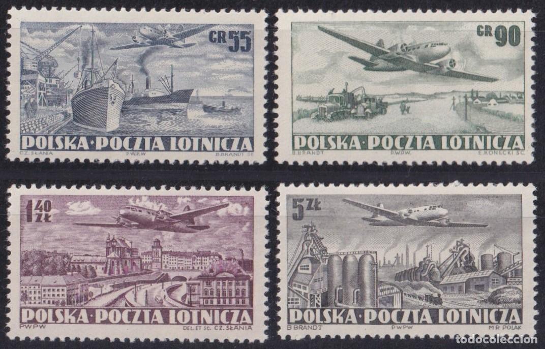 Briefmarken: F-EX63984 POLAND MNH 1954 AVION AIRPLANE RAILROAD TRAIN RAILWAYS LOCOMOTIVE FERROCARRIL.