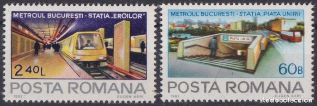 Selos: F-EX63995 RUMANIA MNH 1982 SUBWAY RAILROAD TRAIN RAILWAYS LOCOMOTIVE FERROCARRIL.