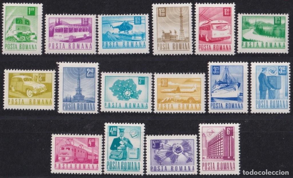 Sellos: F-EX63997 RUMANIA MNH 1971 DEFINITIVE TRANSPORT & COMMUNICATION RAILROAD TRAIN.