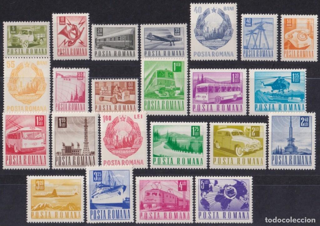 Sellos: F-EX62895 RUMANIA MNH 1967 TRANSPORT & COMMUNICATION RAILROAD AVION SHIP.