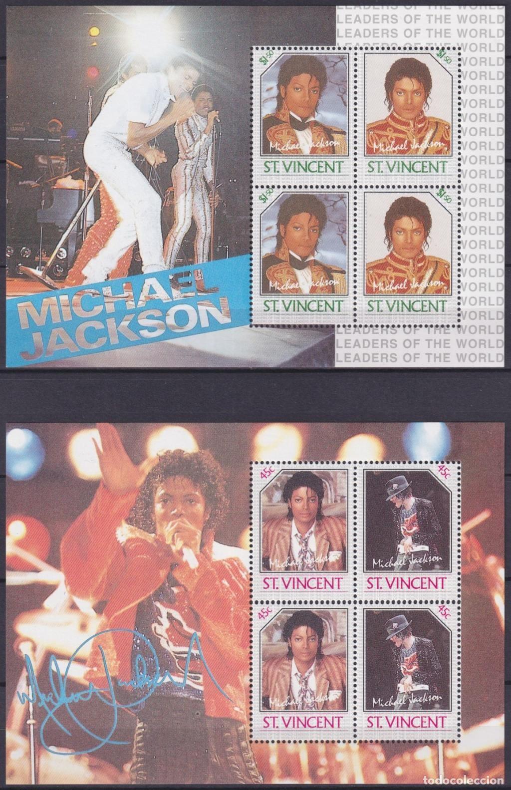 Sellos: F-EX61211 ST VINCENT MNH 1985 POP MUSIC MICHAEL JACKSON.