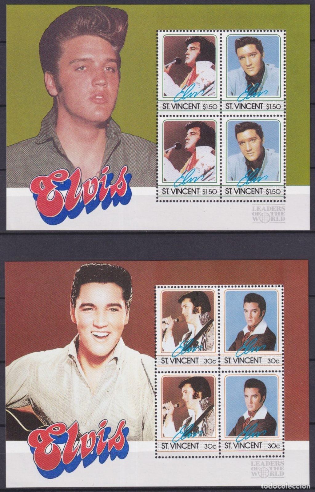 Sellos: F-EX61210 ST VINCENT MNH 1985 ROCK MUSIC ELVIS PRESLEY.
